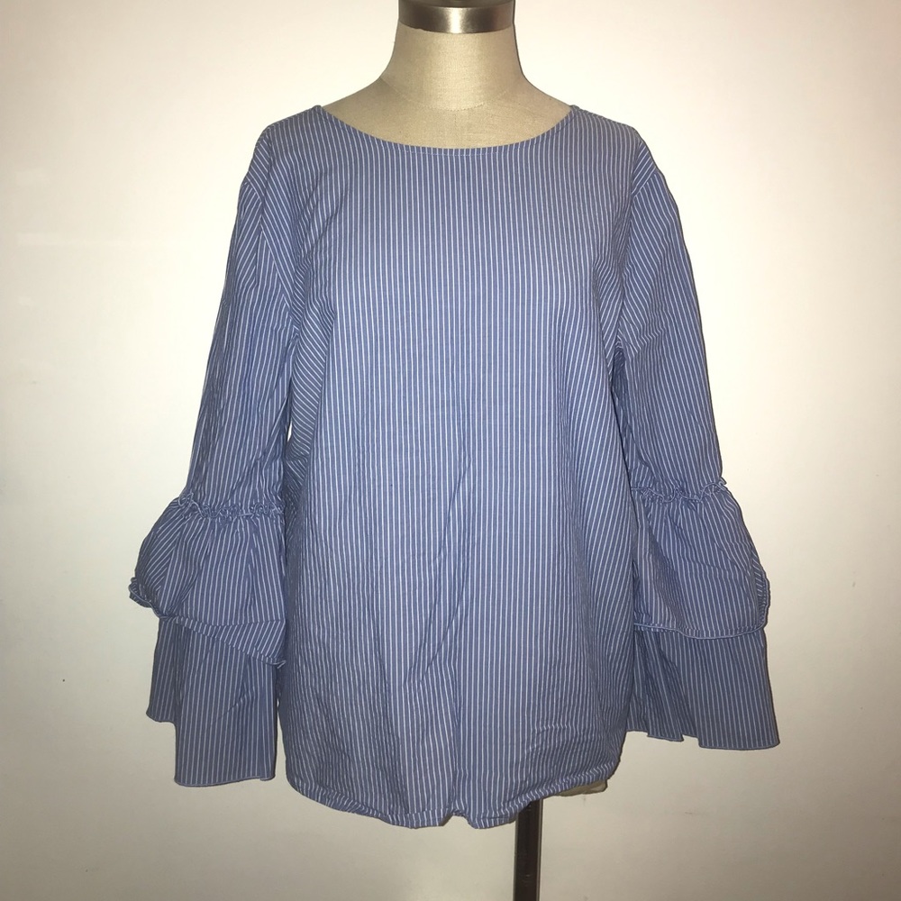 Loft Long Sleeve Striped Shirt ✨